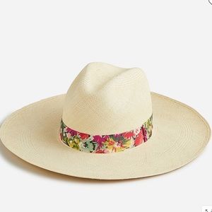 JCREW WIDE-BRIM PANAMA HAT NWT
